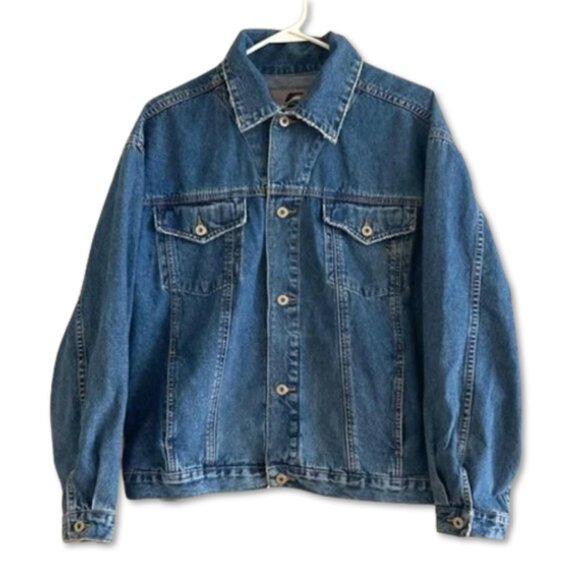 Plugg Jackets & Blazers - Plugg Vintage Denim Jean Jacket, Size Large